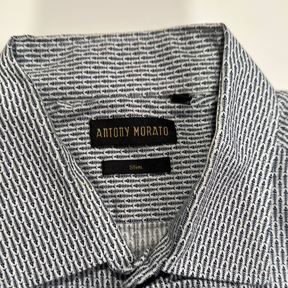 Antony Morato Black and White Men's Shirt